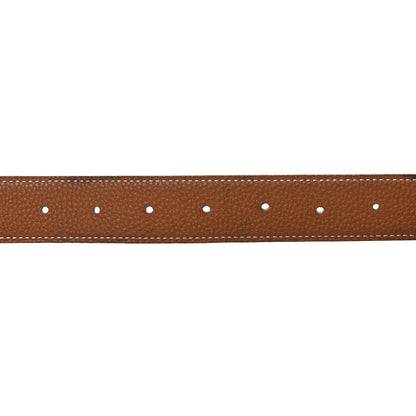 Hermes Box Togo 32mm Belt Strap 90/36 Black Gold 4 of 8