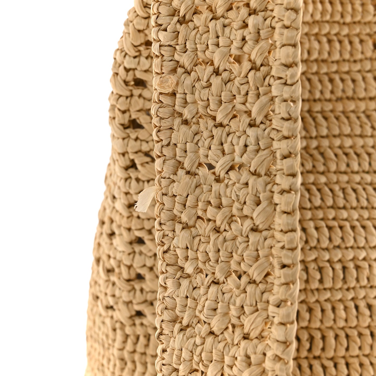 Raffia Monogram Hobo Naturale