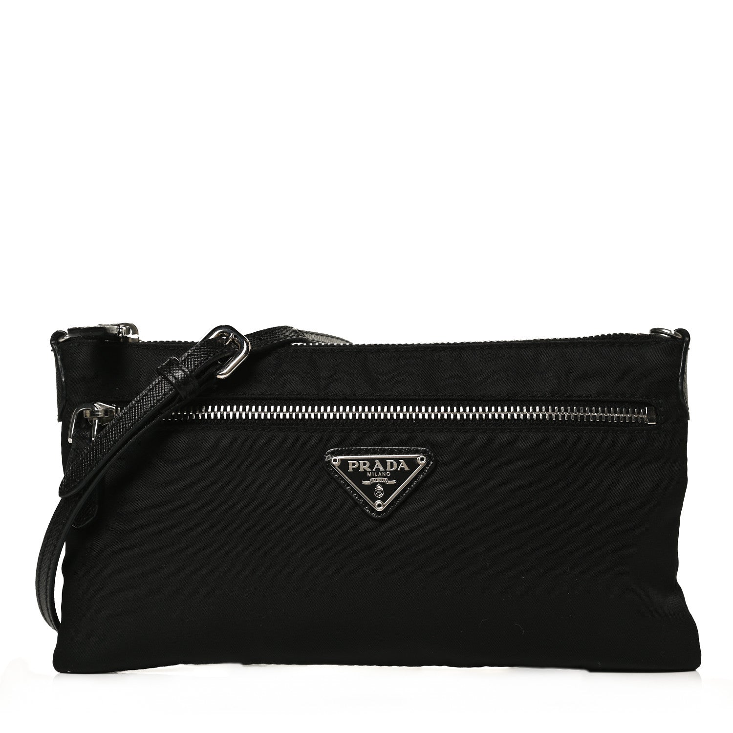 Prada Tessuto Nylon Crossbody Black 1 of 9