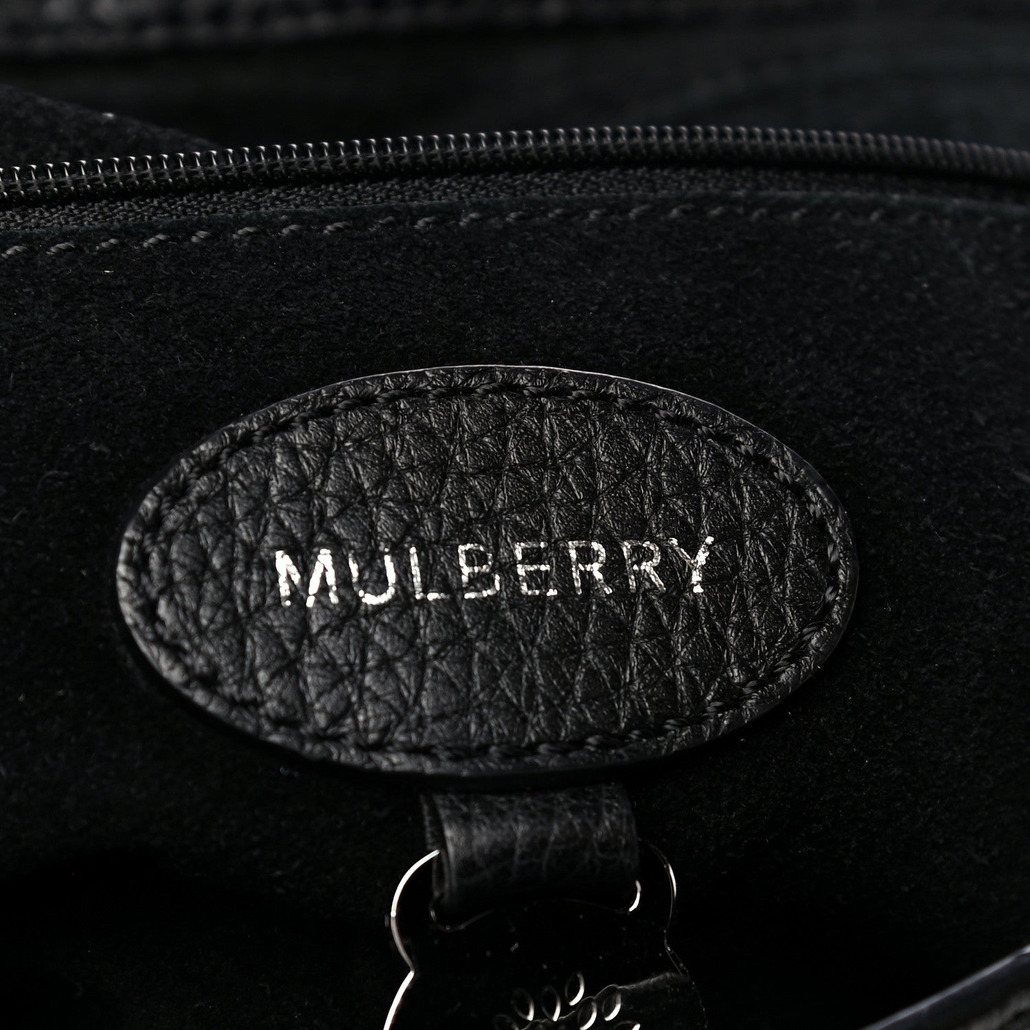 Mulberry Small Classic Grain Calfskin Medium Lily Black 5 of 13