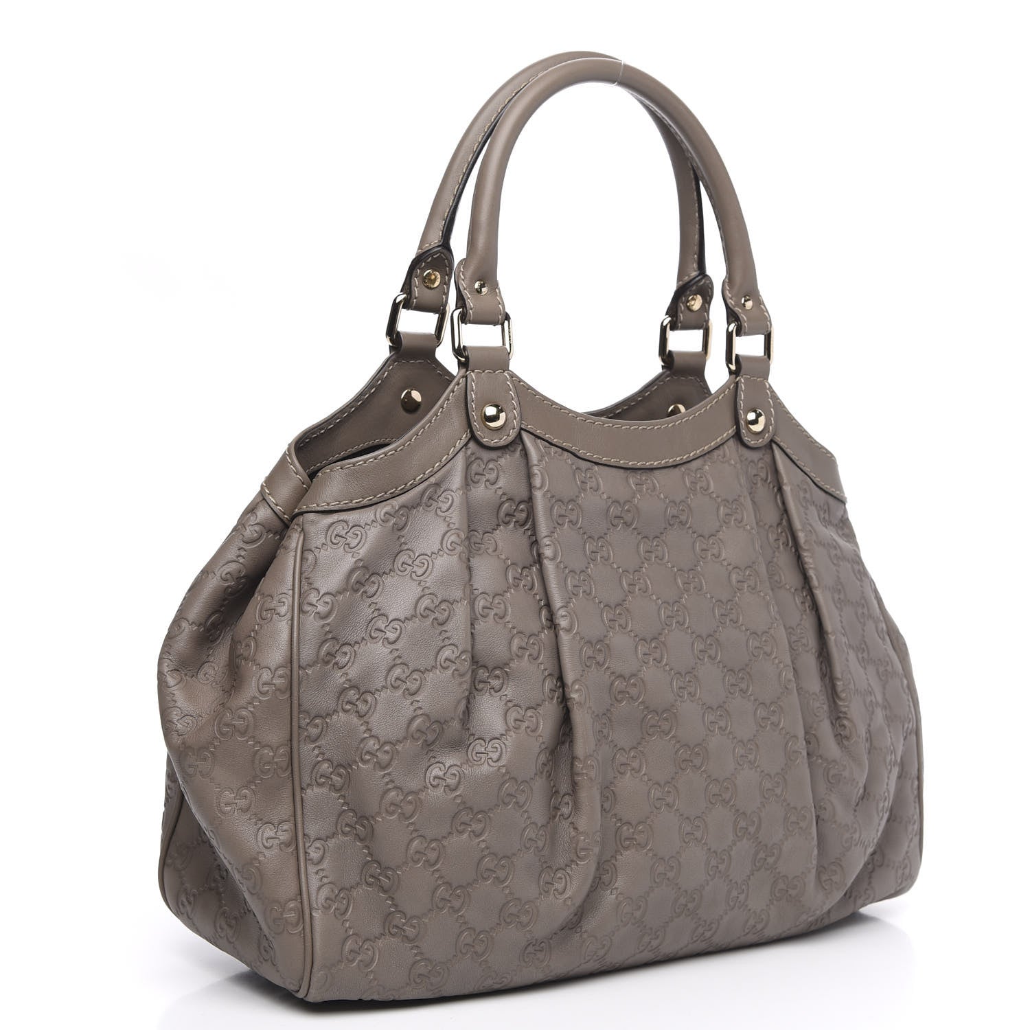 Gucci Guccissima Medium Sukey Tote Taupe 3 of 10