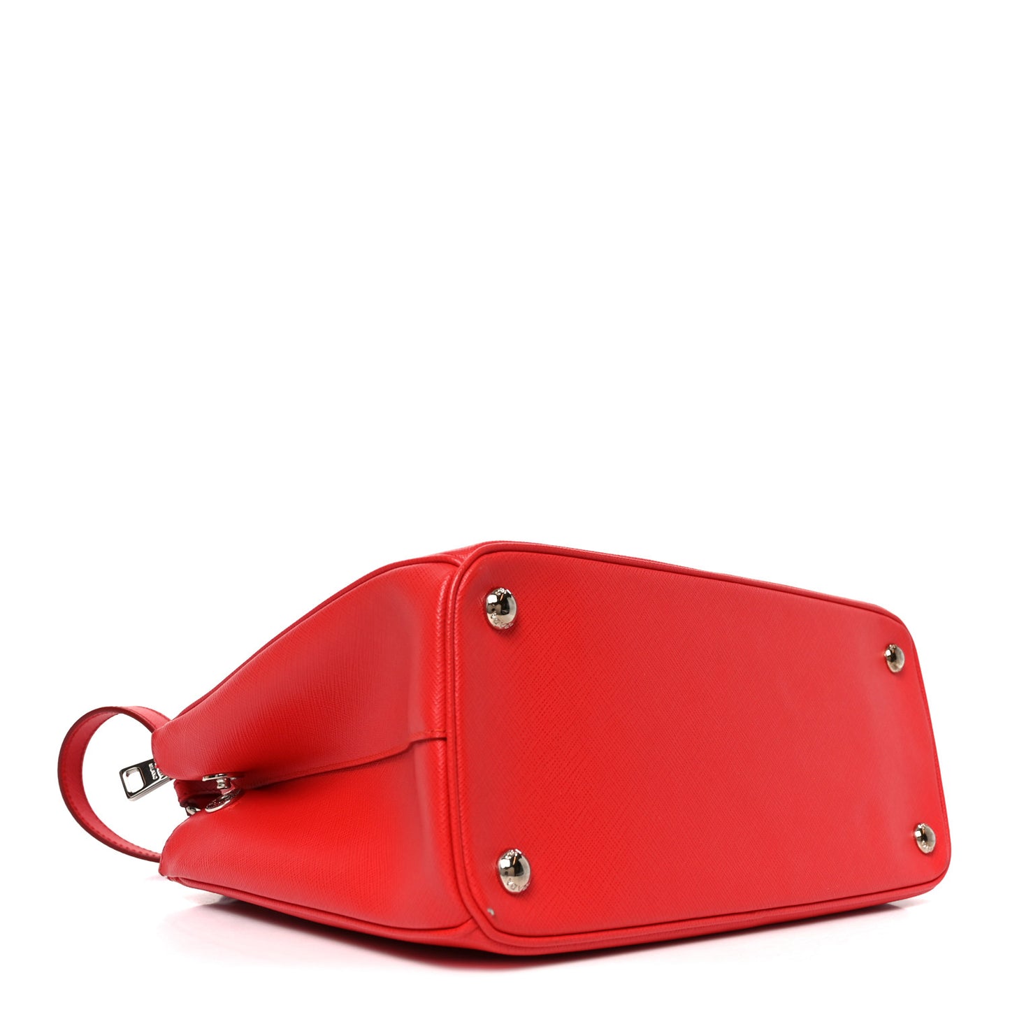 Saffiano Lux Small Galleria Double Zip Tote Red