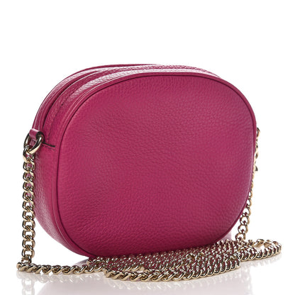 Gucci Cellarius Calfskin Mini Soho Chain Bag Bright Bouganville 3 of 7