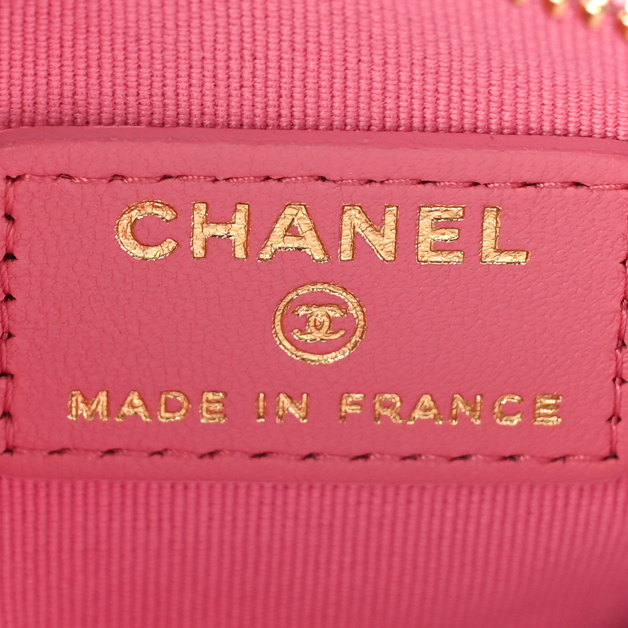 Chanel Canvas Calfskin Tennis Racket Clutch With Chain Pink 7 of 13