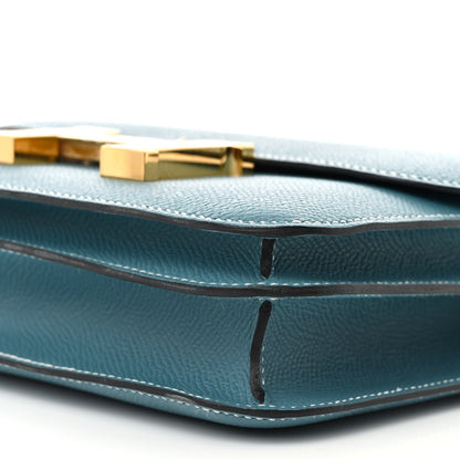 Hermes Epsom Constance 18 New Blue Jean 11 of 13