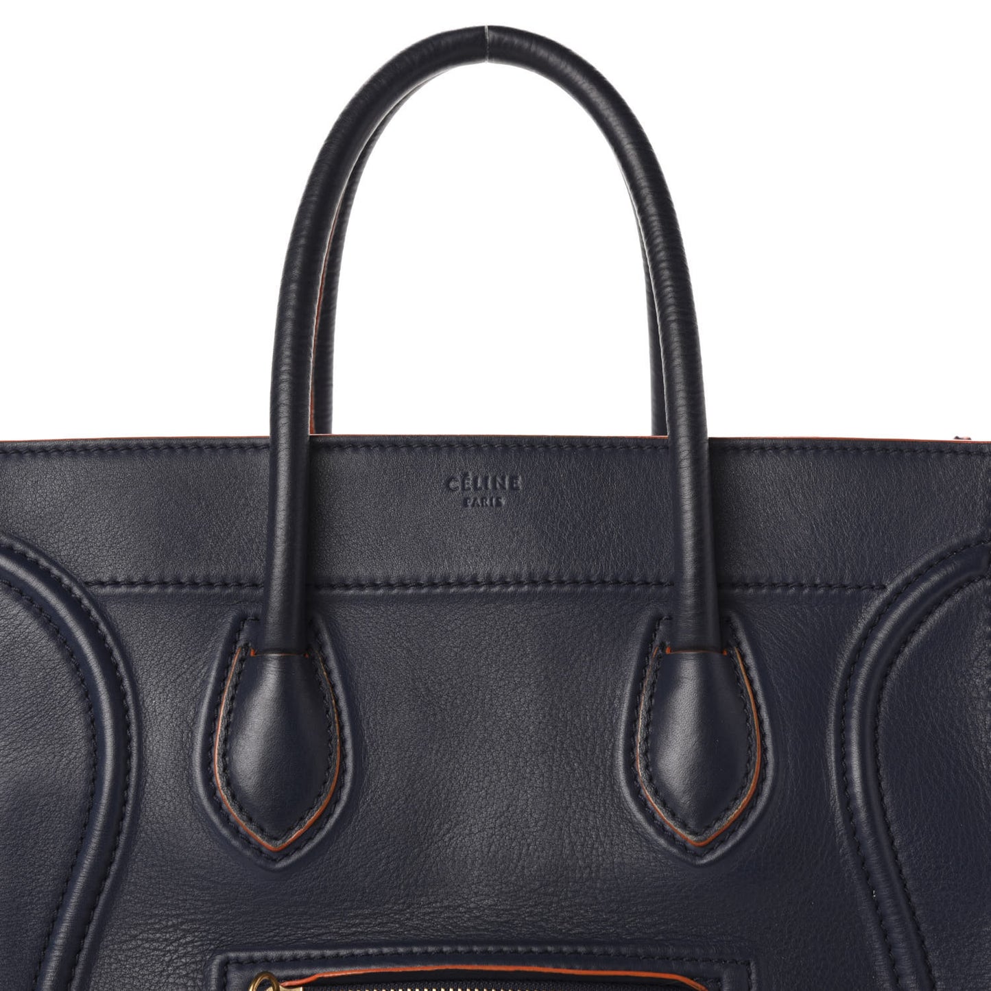 Supple Calfskin Medium Phantom Luggage Midnight