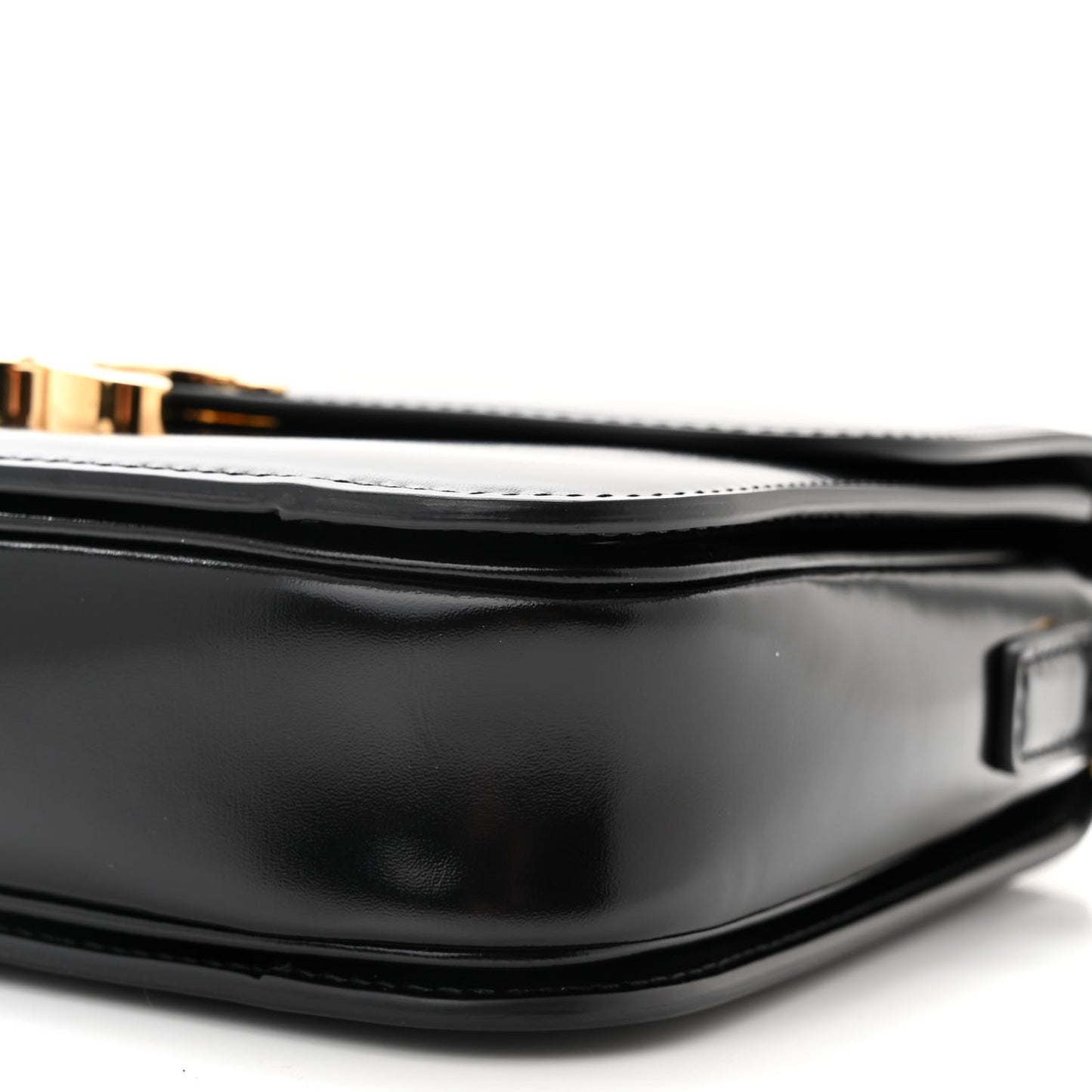 Shiny Calfskin Medium Triomphe Black