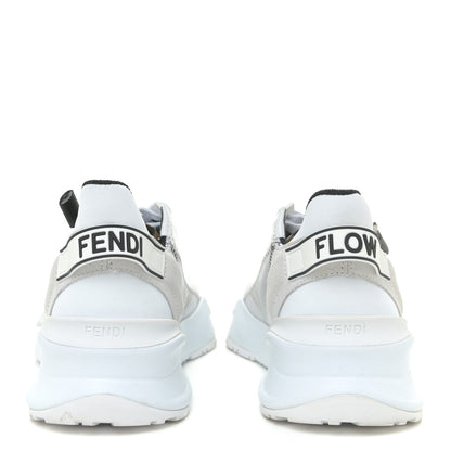 Fendi Nylon Suede Transparent Fendi Flow Low Top Sneakers 36 White 4 of 16