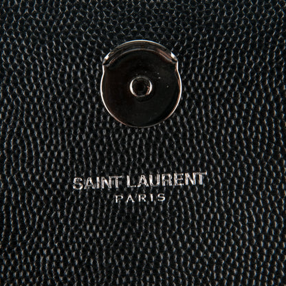 Saint Laurent Grain De Poudre Small Monogram Kate Satchel Black 5 of 6
