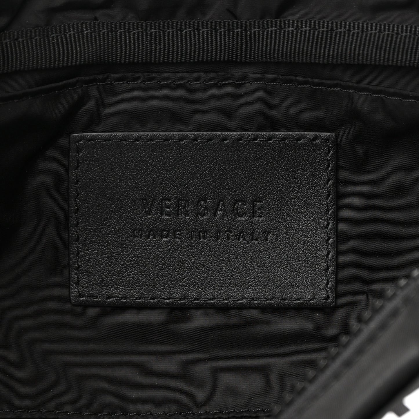 Nylon Logo Two Tone Belt Bag Black