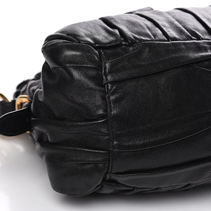 Prada Nappa Gaufre Shopping Satchel Black 8 of 13