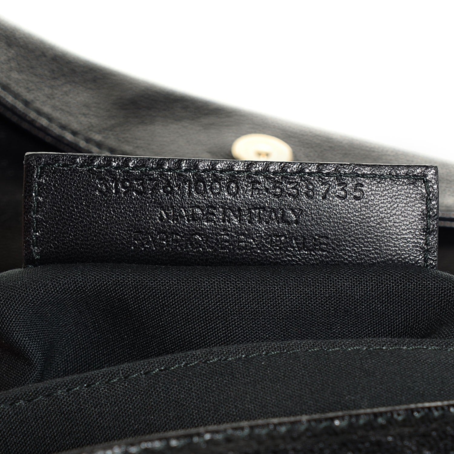 Balenciaga Chevre Gold Metallic Edge Hardware Envelope Clutch Black 9 of 10