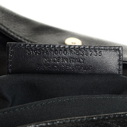 Balenciaga Chevre Gold Metallic Edge Hardware Envelope Clutch Black 9 of 10