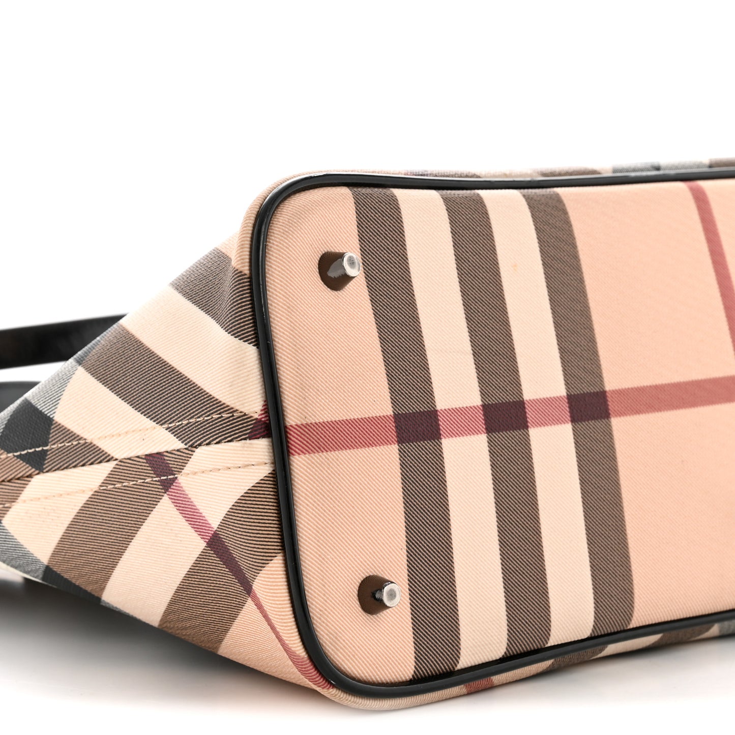 Supernova Check Small Nickie Tote Black Black