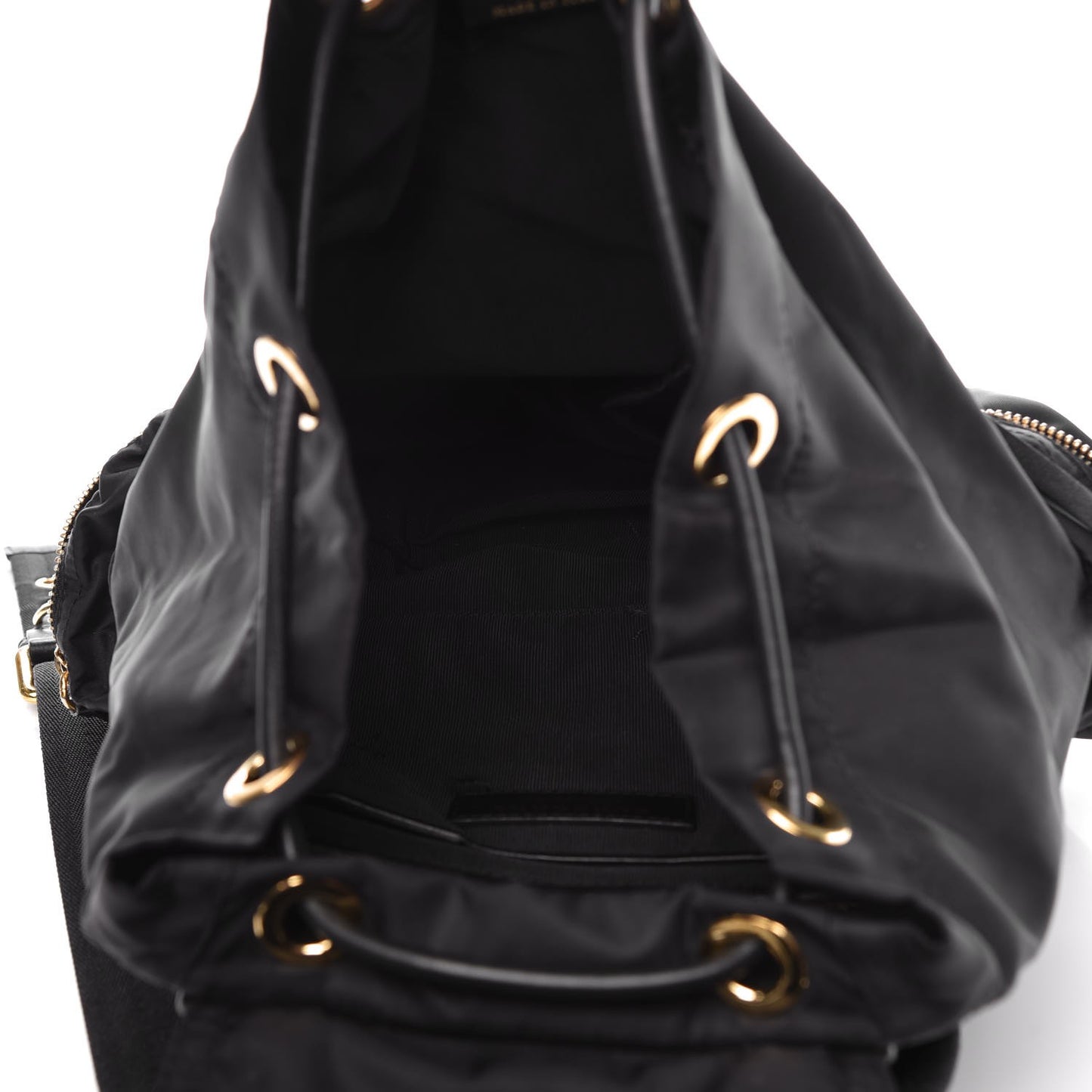 Nylon Medium Rucksack Backpack Black