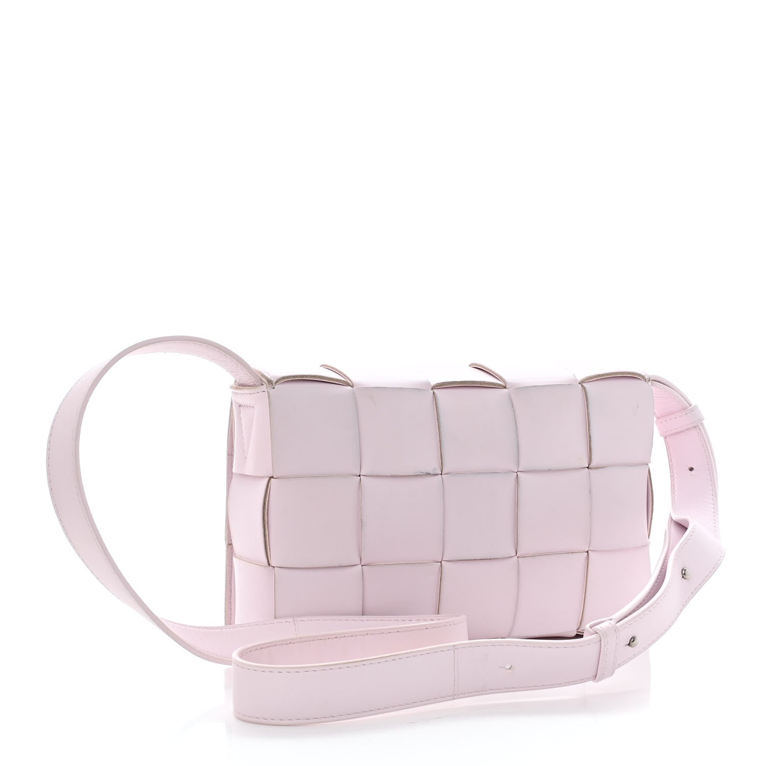 Bottega Veneta Lambskin Maxi Intrecciato Cassette Crossbody Bag Bliss Washed 3 of 13