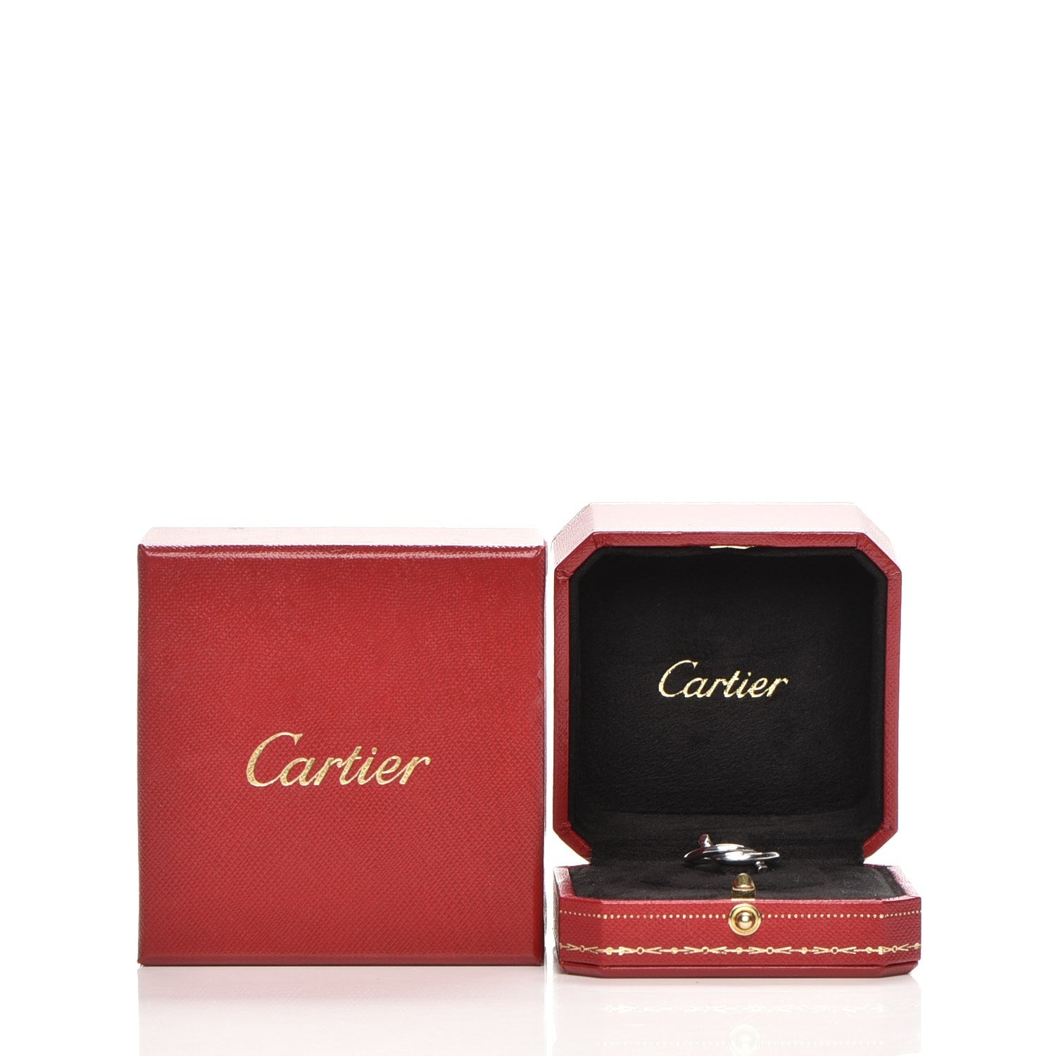 Cartier 18K White Gold Entrelaces Ring 50 5.75 6 of 6