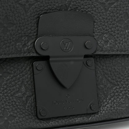 Louis Vuitton Taurillon Monogram S Lock Sling Bag Black 11 of 12