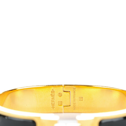 Hermes Enamel Narrow Clic Clac H Bracelet PM Black 4 of 4