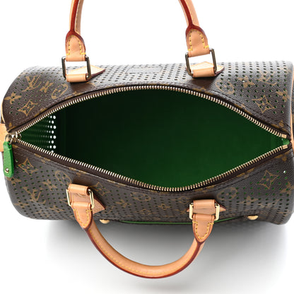 Louis Vuitton Monogram Perforated Speedy 30 Green 4 of 4