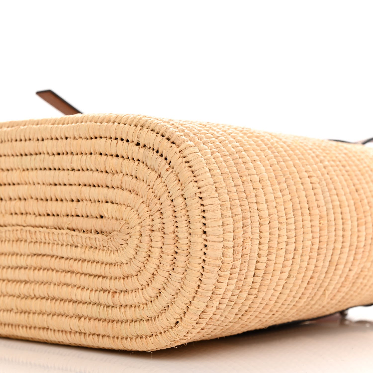 Loewe Raffia Small Square Basket Tote Bag Natural Tan 10 of 10