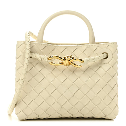 Bottega Veneta Nappa Intrecciato Mini Andiamo Shoulder Bag Sea Salt 1 of 9