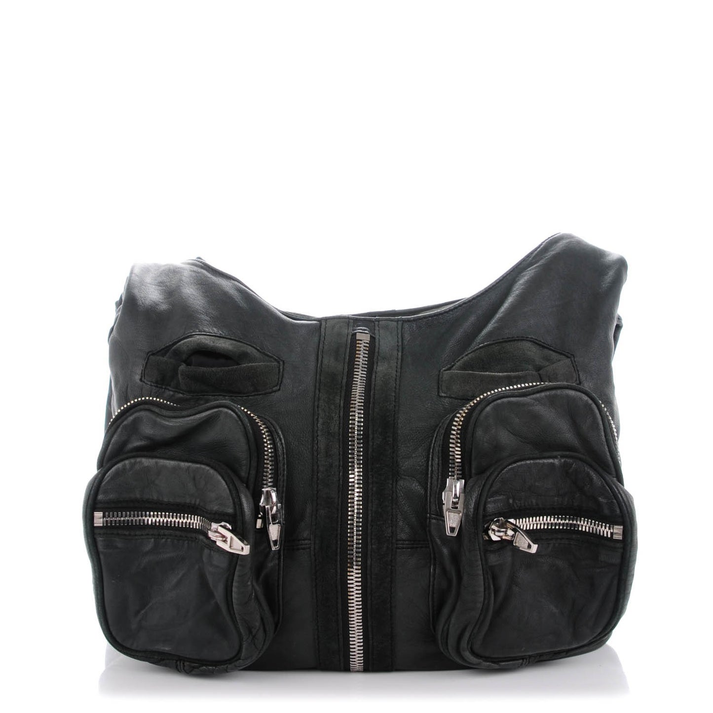 Lambskin Donna Hobo Black