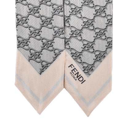 Fendi Silk FF Karligraphy Wrappy Bandeau Grey 3 of 3