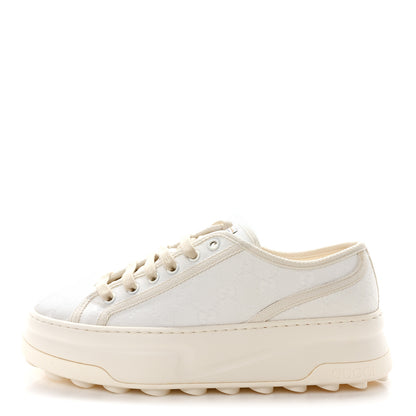 Gucci GG Monogram Womens 1977 Tennis Platform 52mm Sneakers 39.5 Great White Mystic White 1 of 8