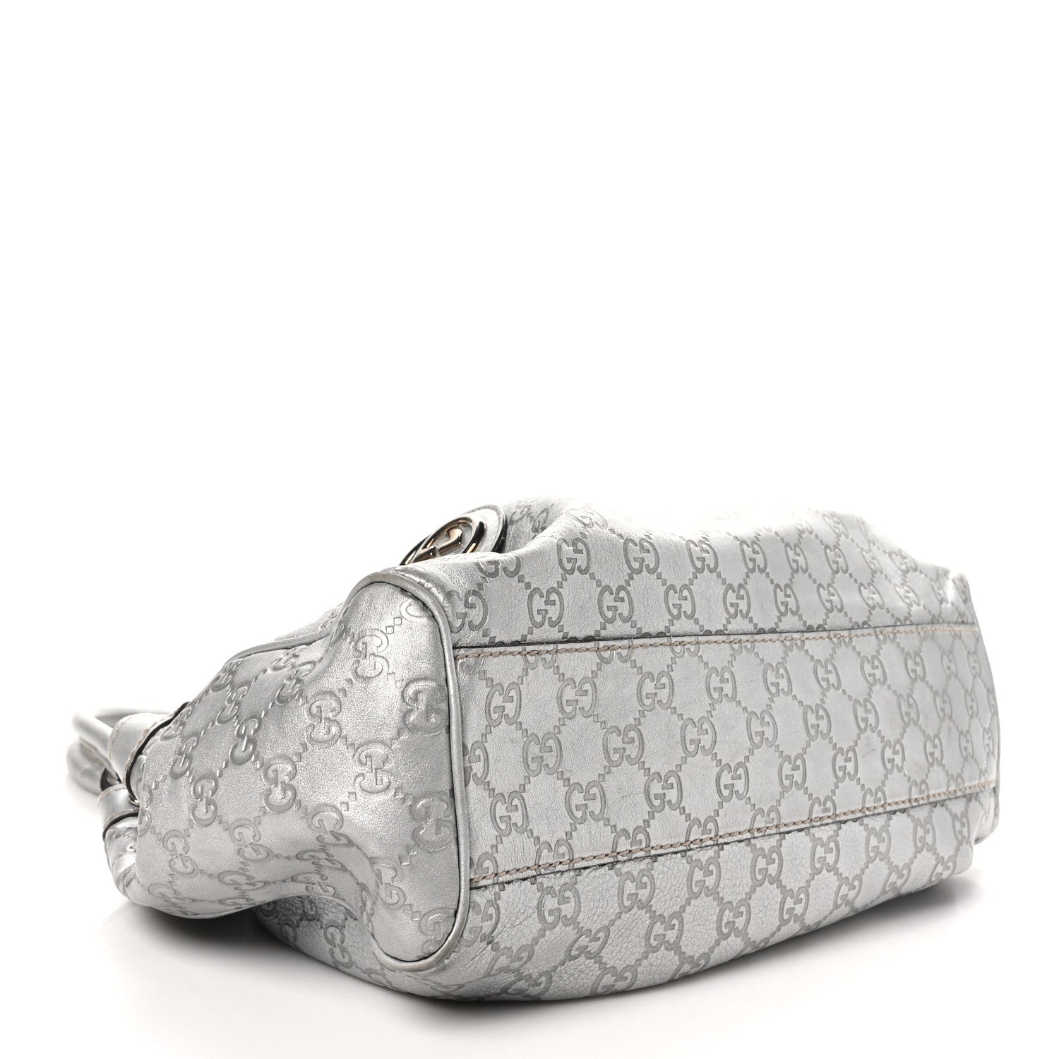 Gucci Guccissima Medium Sukey Tote Silver 4 of 14