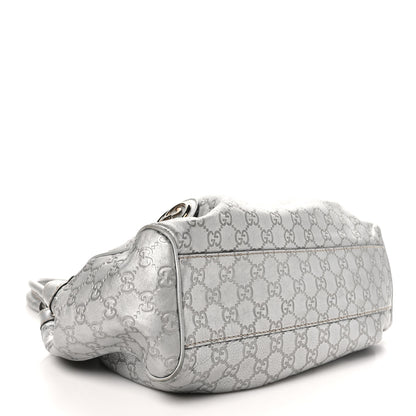 Gucci Guccissima Medium Sukey Tote Silver 4 of 14