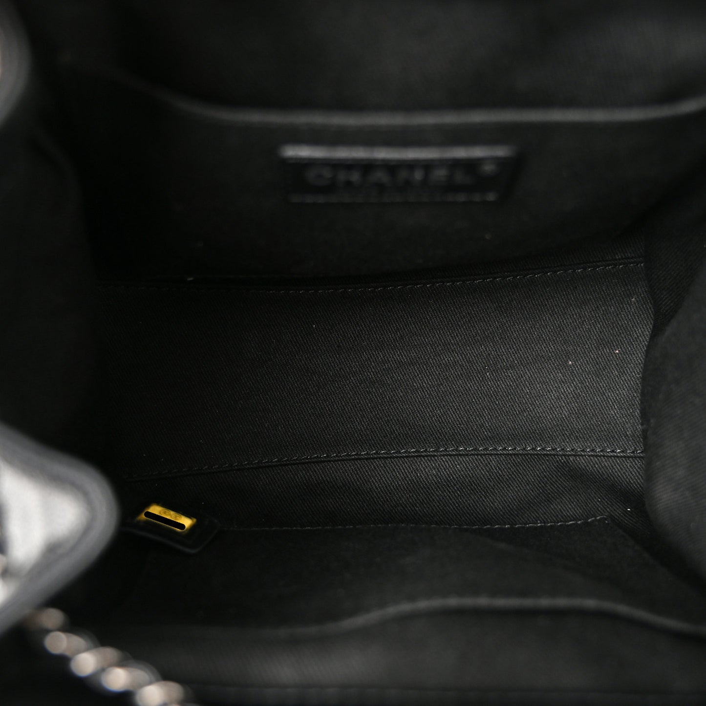 Caviar Quilted Small CC Bucket Bag Black