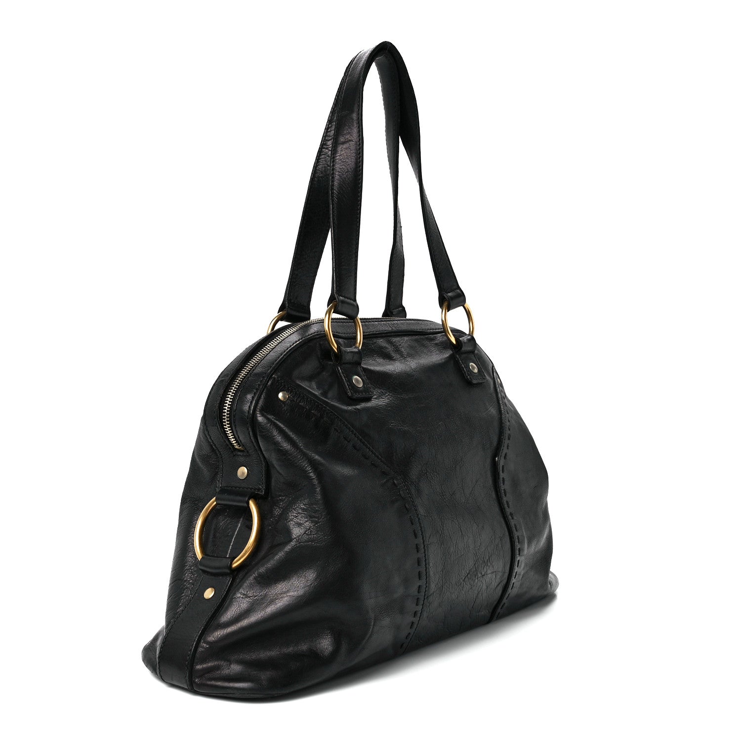 Saint Laurent Patent Large Muse Black 3 of 11