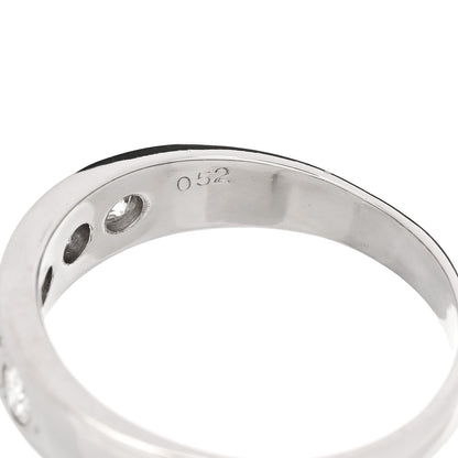 Parker & West by FASHIONPHILE Platinum Diamond .52ctw Half Eternity Band Ring 58 8.25 8 of 9