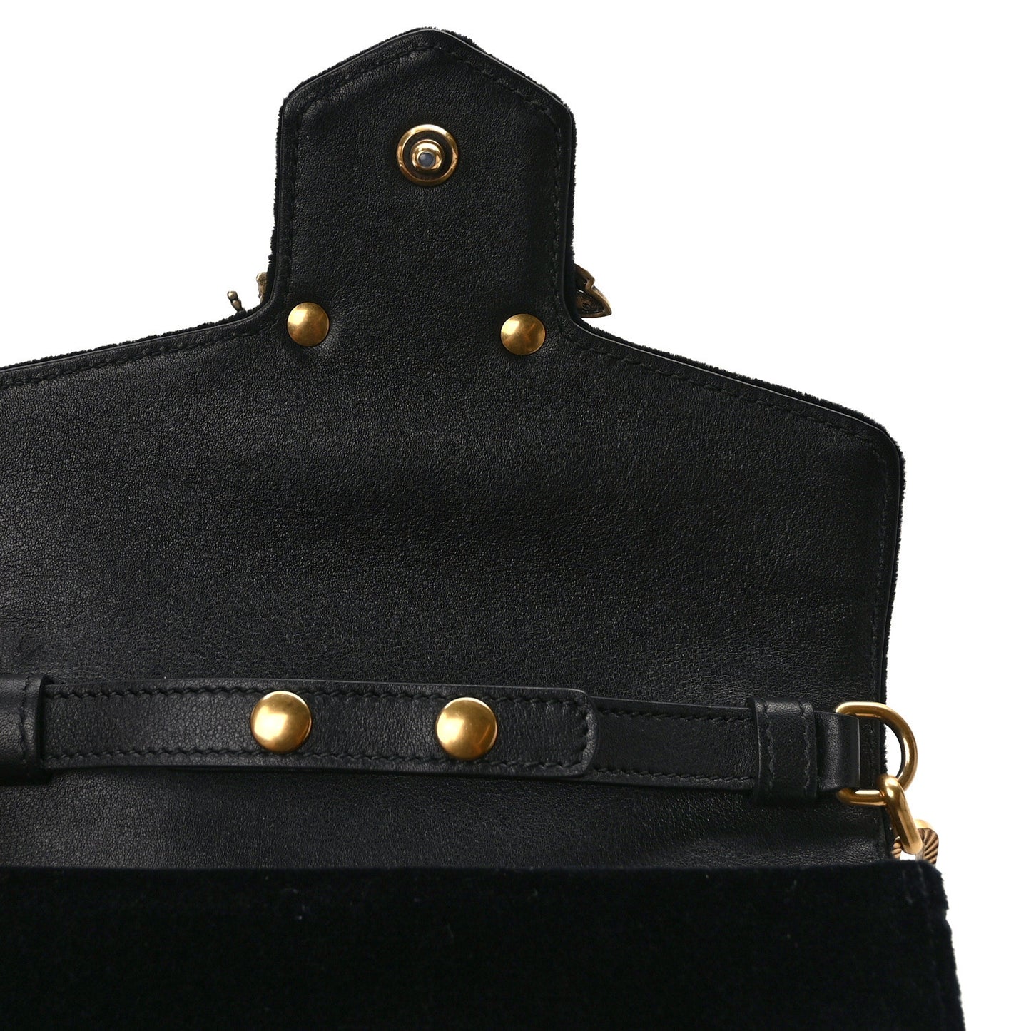 Velvet Crystal Mini Bee Broadway Shoulder Bag Black