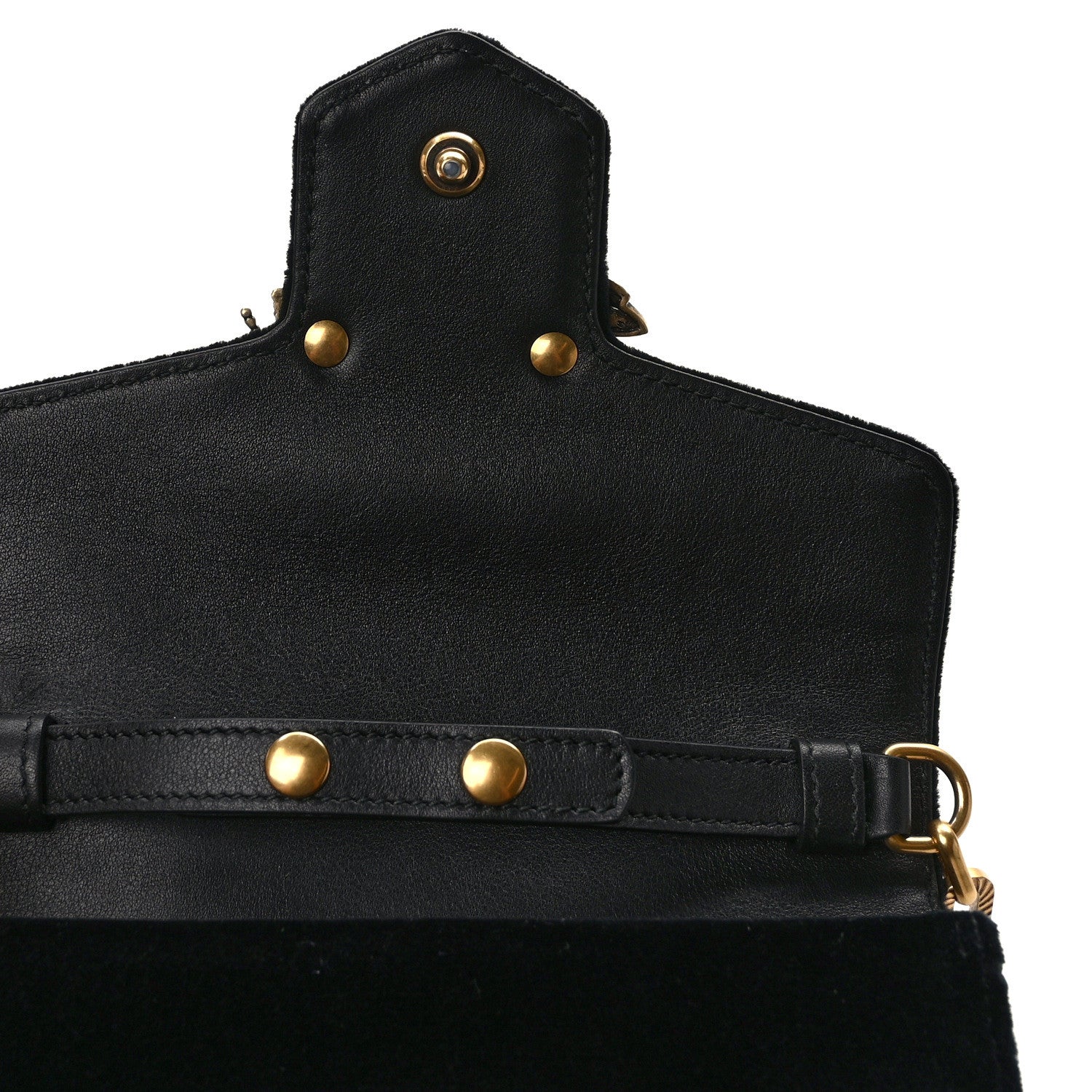 Gucci Velvet Crystal Mini Bee Broadway Shoulder Bag Black 13 of 13