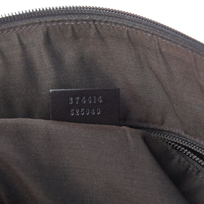 Gucci Guccissima Crossbody Messenger Bag Dark Brown 7 of 13