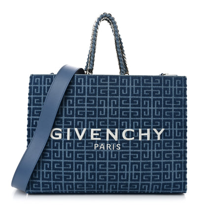 Givenchy Denim 4G Medium Chain Tote Blue 1 of 9