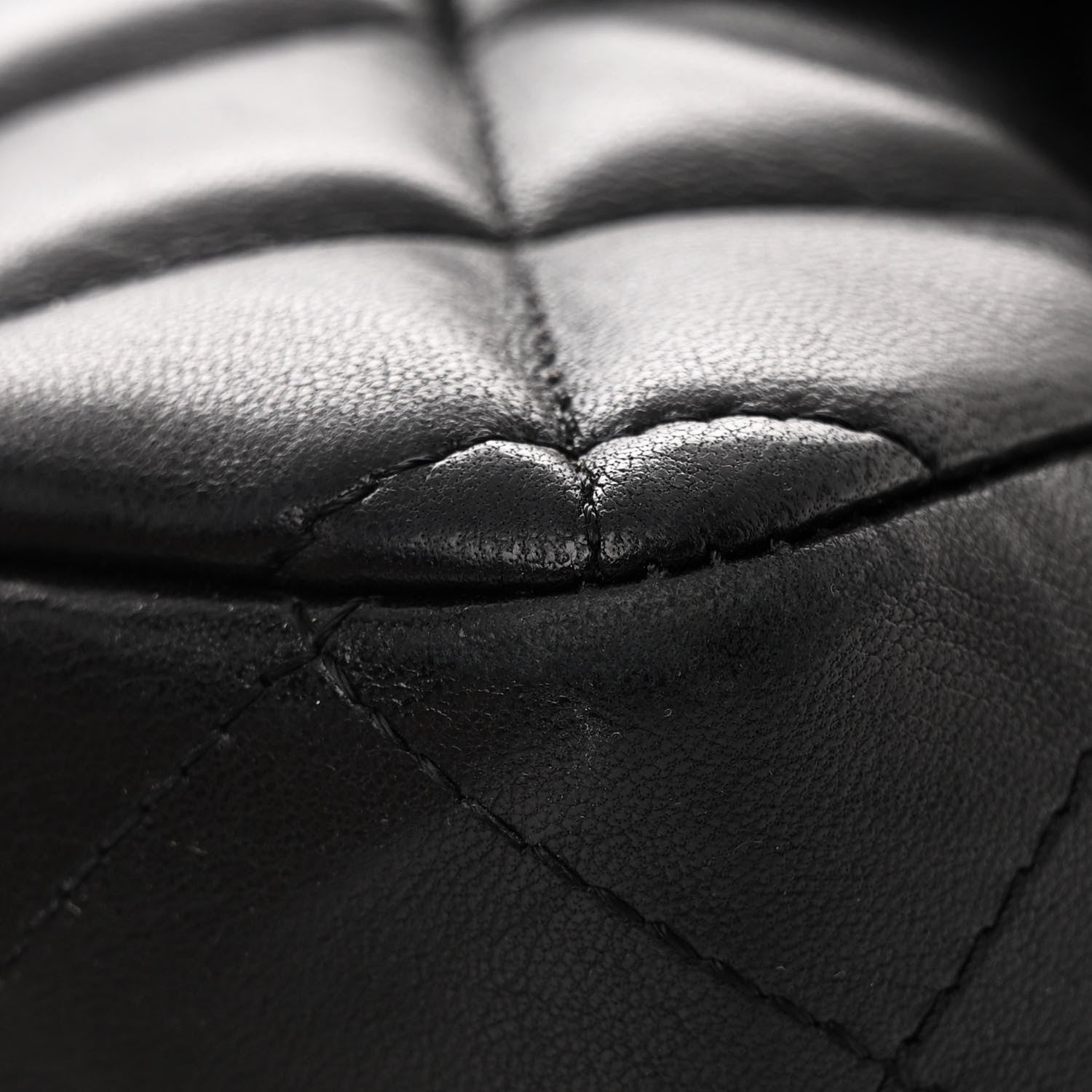 Chanel Lambskin Quilted Jumbo Single Flap Black 11 of 11