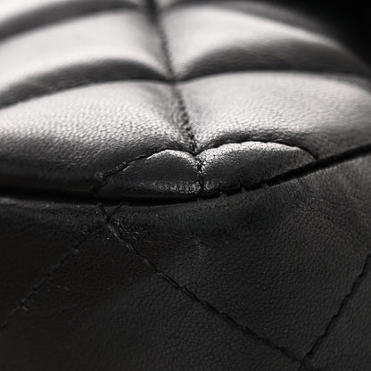 Chanel Lambskin Quilted Jumbo Single Flap Black 11 of 11