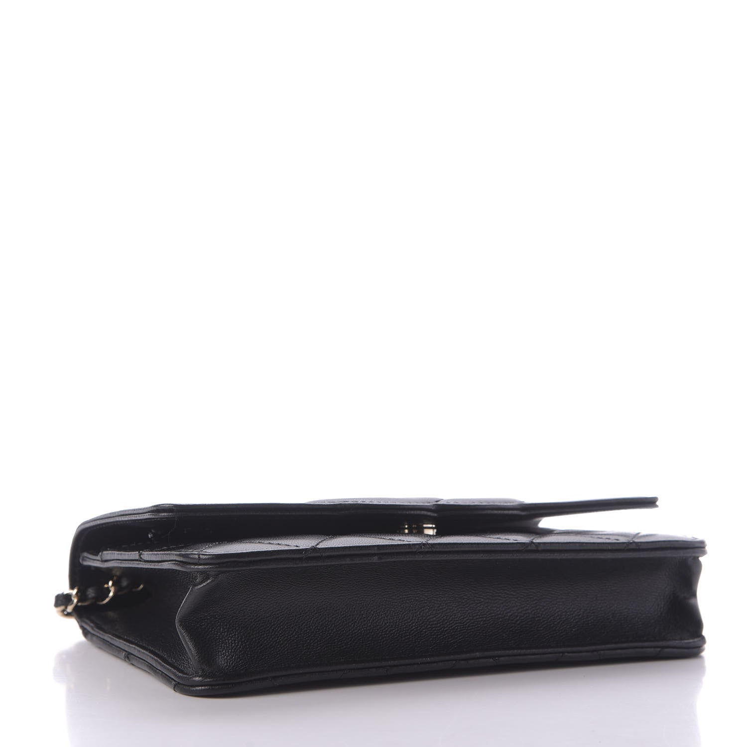 Chanel Goatskin Quilted Timeless CC Wallet On Chain WOC Black 4 of 9