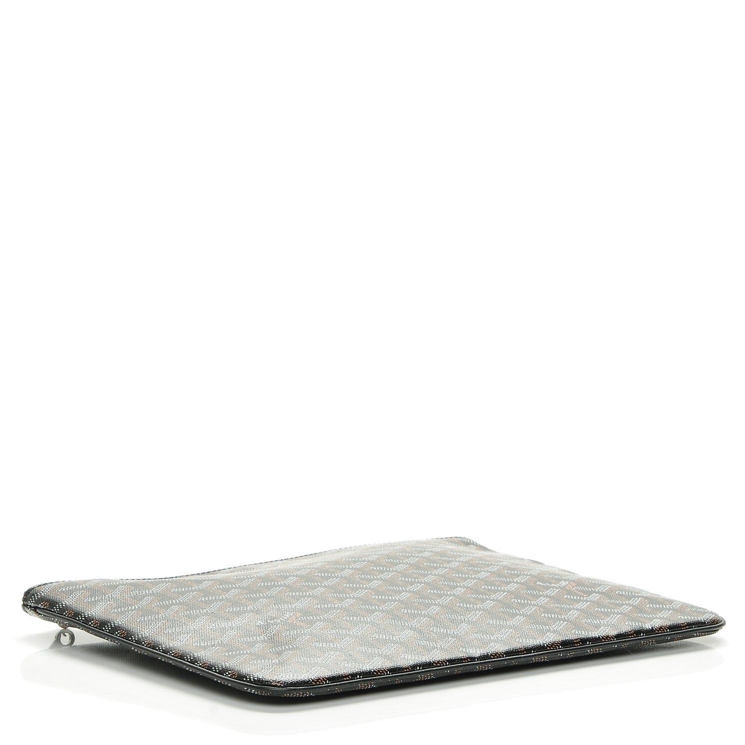 Goyard Goyardine Senat Pochette MM Black Gold 4 of 6