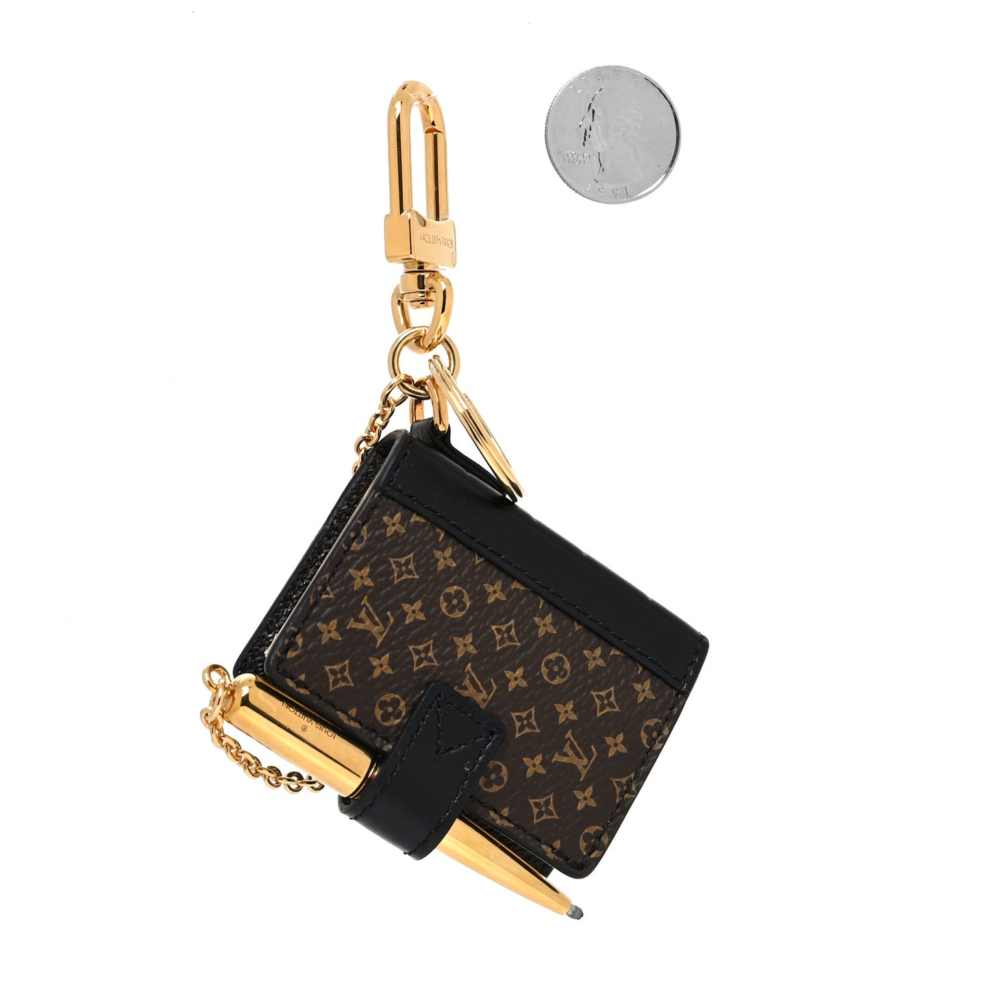 Monogram Book Ring Holder Black