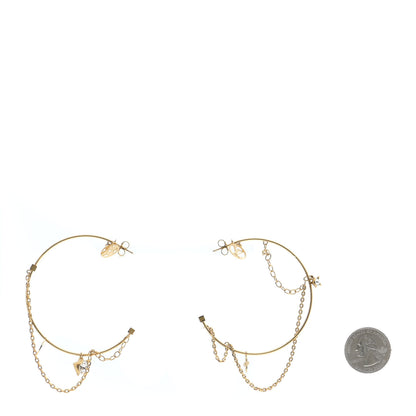 Louis Vuitton Roman Holidays Hoop Earrings Gold 2 of 5