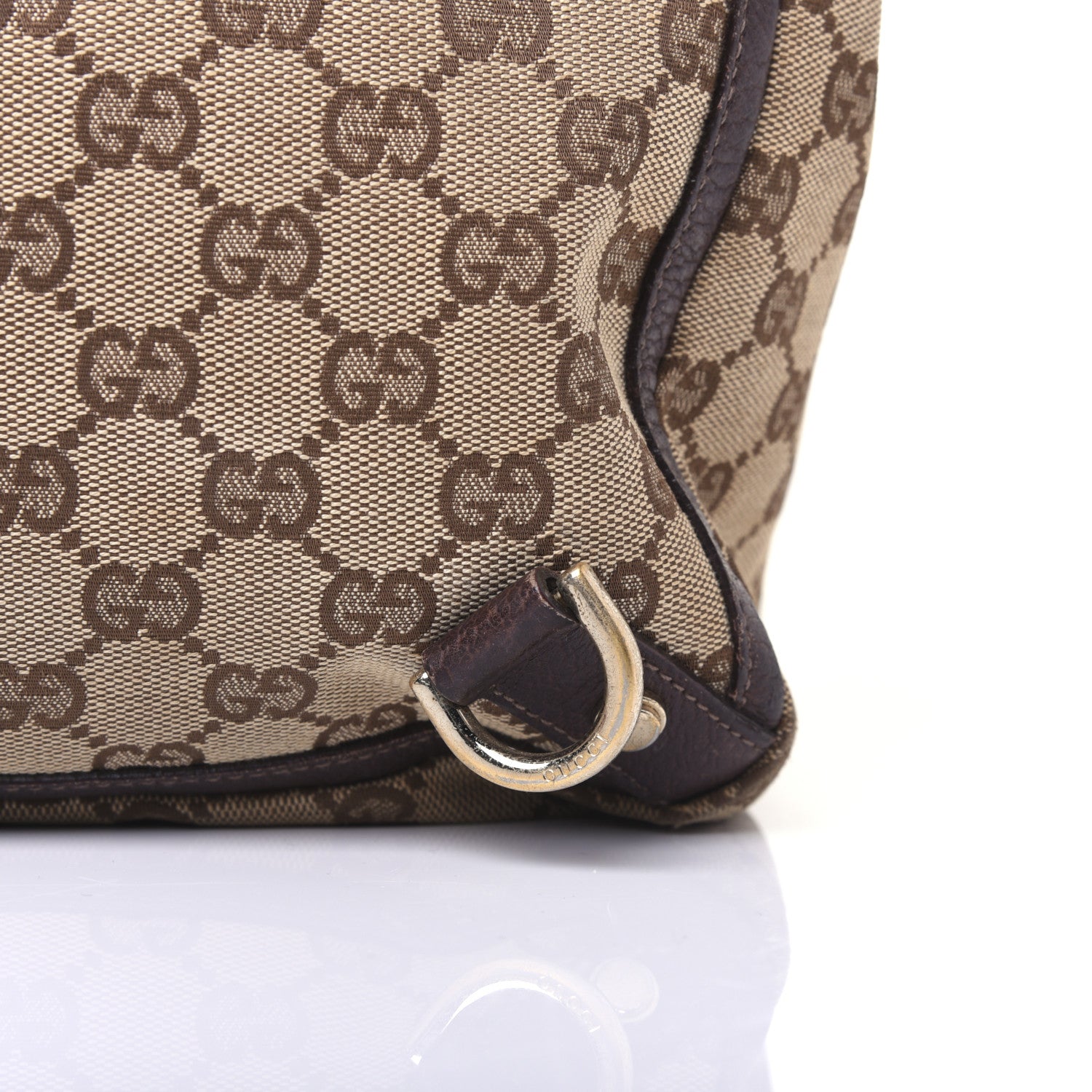 Gucci Monogram Large Abbey Tote Dark Brown 17 of 21