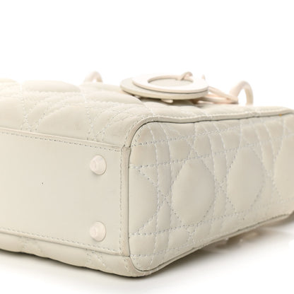 Christian Dior Ultra Matte Calfskin Cannage Mini Lady Dior White 12 of 20