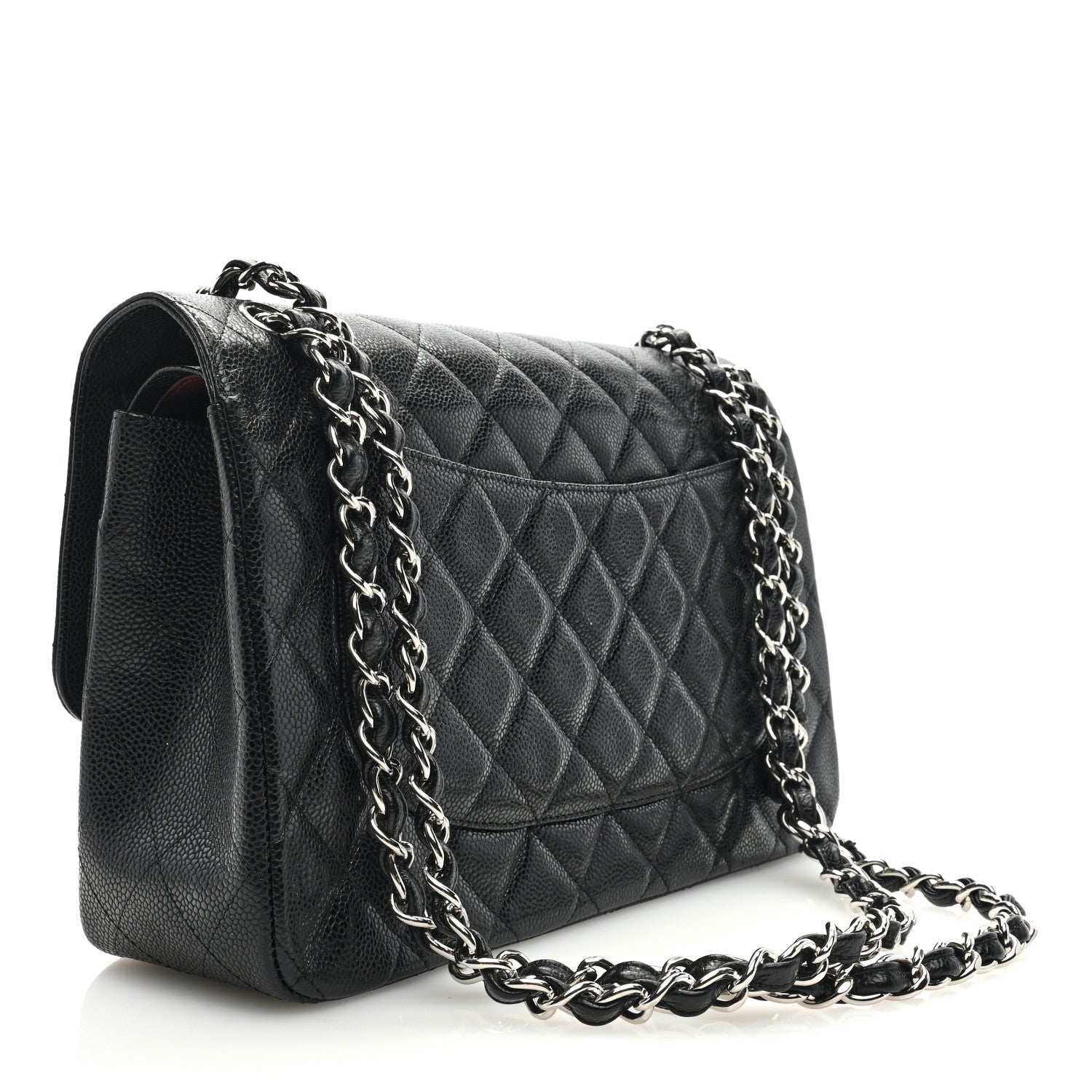Chanel Caviar Quilted Jumbo Double Flap Black 3 of 9