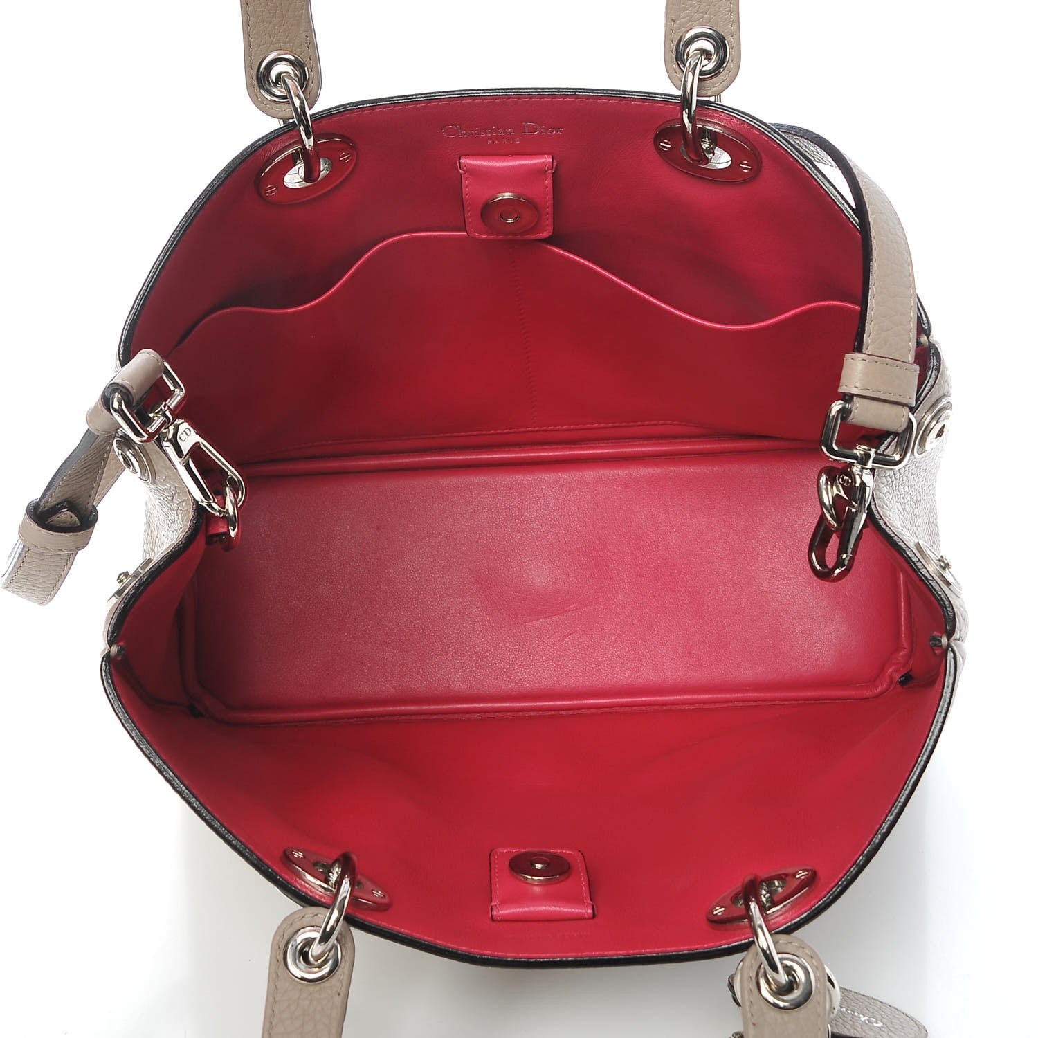 Christian Dior Bullcalf Medium Diorissimo Tourterelle 6 of 11