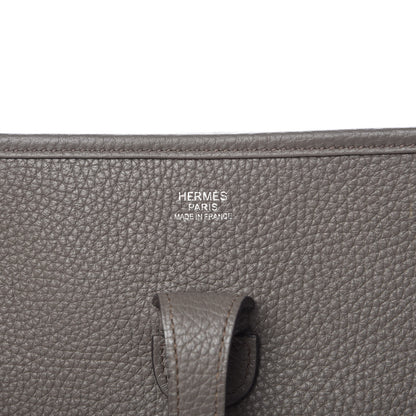 Hermes Taurillon Clemence Evelyne III PM Etain 6 of 10