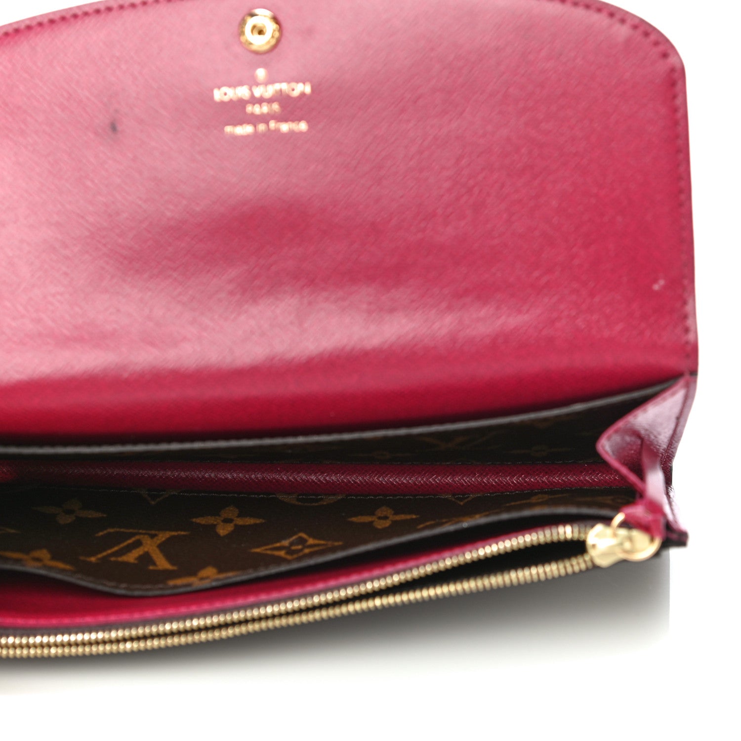 Louis Vuitton Monogram Emilie Wallet Fuchsia 5 of 13